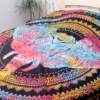 Bedsprei/Wandkleed Katoen - Dubbel - Mandala Olifant - 235 x 210 cm - Afbeelding 4
