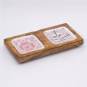 Double Trinket Tray 20x10x2.5cm - Hop Hare