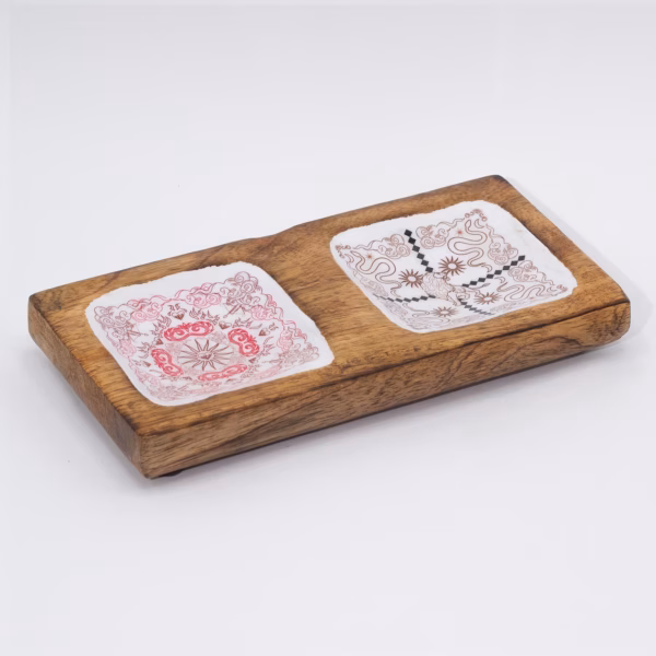 Dobbelt Nipsskrin 20x10x2,5 cm - Hop Hare - Bilde 3