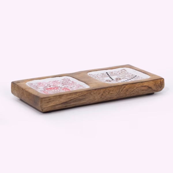 Dobbelt Nipsskrin 20x10x2,5 cm - Hop Hare - Bilde 4