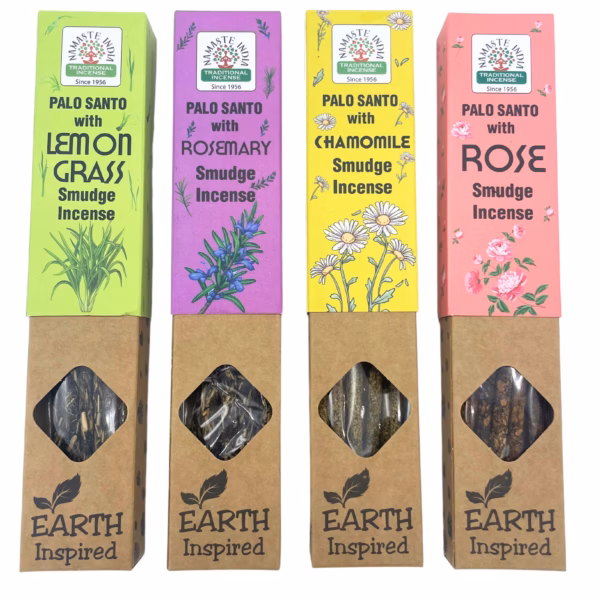 Earth Inspired Smudge Røkelsespinner - Sitrongress - Bilde 3