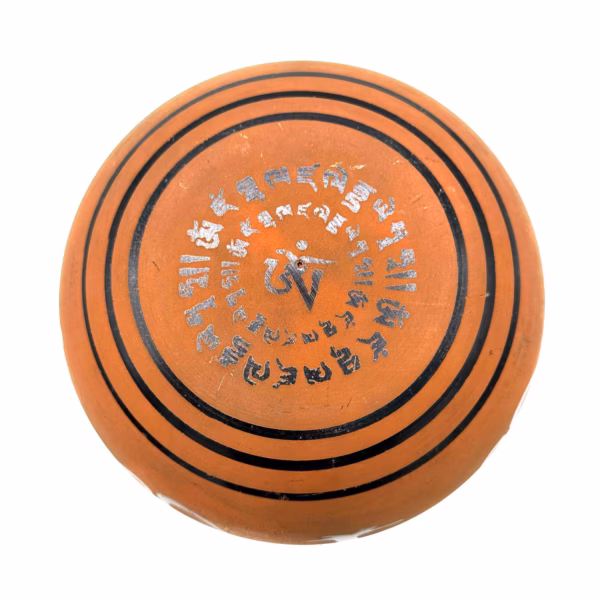 Earth Powder Singing Bowl - Om Buddha Av Leire - 16 cm - Bilde 3