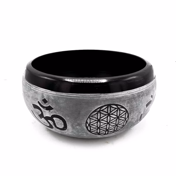 Earth Powder Syngeskål - Om Five Buddha - 16 cm