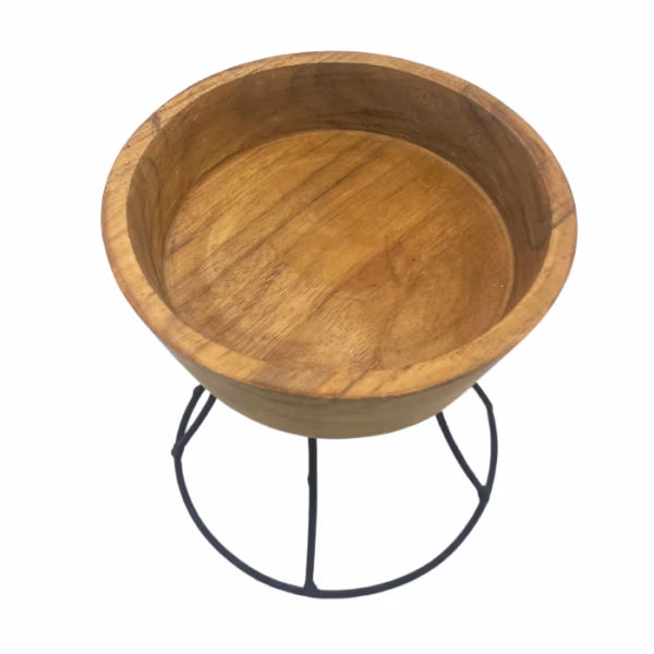 Elevated Teak Bowl 15Cm - Small Tray