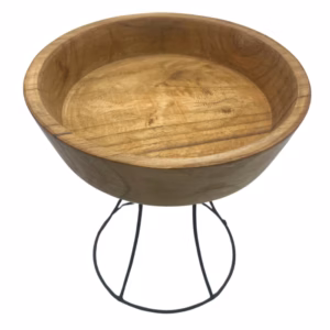 Elevated Teak Bowl - Mellemstor Bakke
