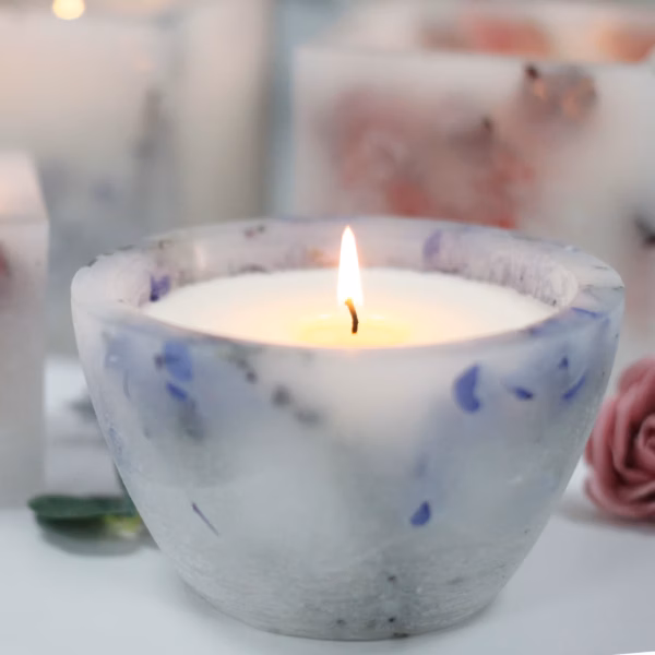 Duftlys - Skål - Lavendel Stor - Bilde 4