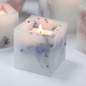 Enchanted Kerze - Klein Square Jar - Lavendel