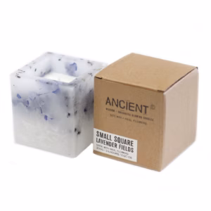 Enchanted Kerze - Klein Square Jar - Lavendel