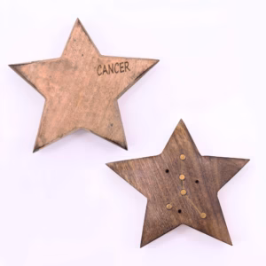 Røgelsesbrændere med Indgraverede Stjernetegn i Messing - Star