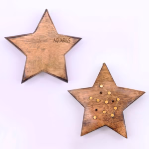 Røgelsesbrændere med Indgraverede Stjernetegn i Messing - Star