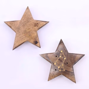 Røgelsesbrændere med Indgraverede Stjernetegn i Messing - Star