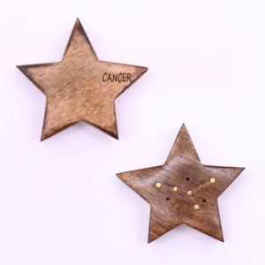 Røgelsesbrændere med Indgraverede Stjernetegn i Messing - Star