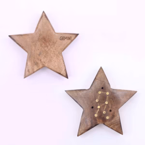 Røgelsesbrændere med Indgraverede Stjernetegn i Messing - Star