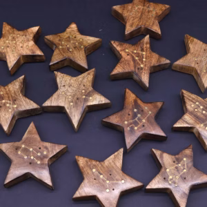 Røgelsesbrændere med Indgraverede Stjernetegn i Messing - Star