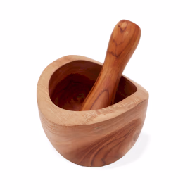 Ergo Teaktre Pestal & Morter Med