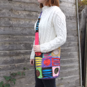 Sac Ethnique - Violet / Spirale