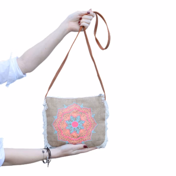 Fab Fringe Veske - Mandela Embroidery - Bilde 4