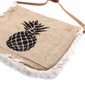 Fransväska - Ananas Tryck