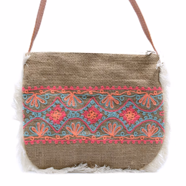 Fab Fringe Veske - Broderi Med Sommermønster - Bilde 2