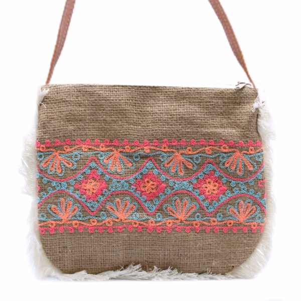 Fab Fringe Veske - Broderi Med Sommermønster