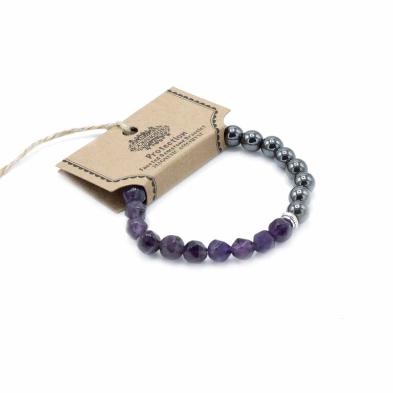 Faceted-Gemstone-Bracelet-Magnetic-Amethyst