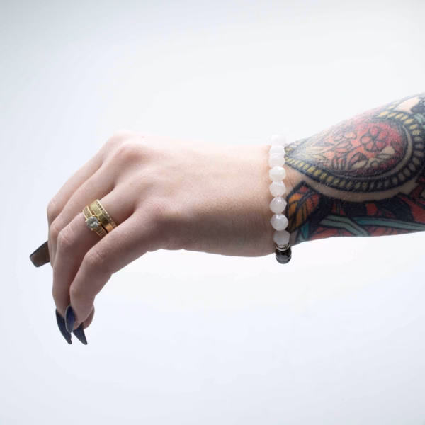 Armbånd med Fasetterte Edelstener - Magnetisk Jade - Bilde 3