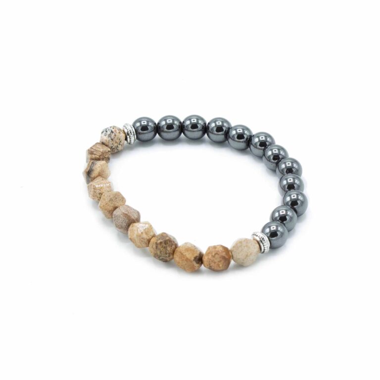 Faceted-Gemstone-Bracelet-Magnetic-Picture-Jasper