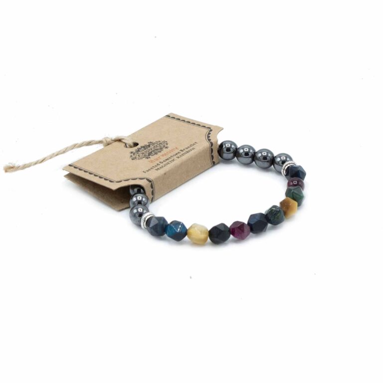 Faceted-Gemstone-Bracelet-Magnetic-Rainbow