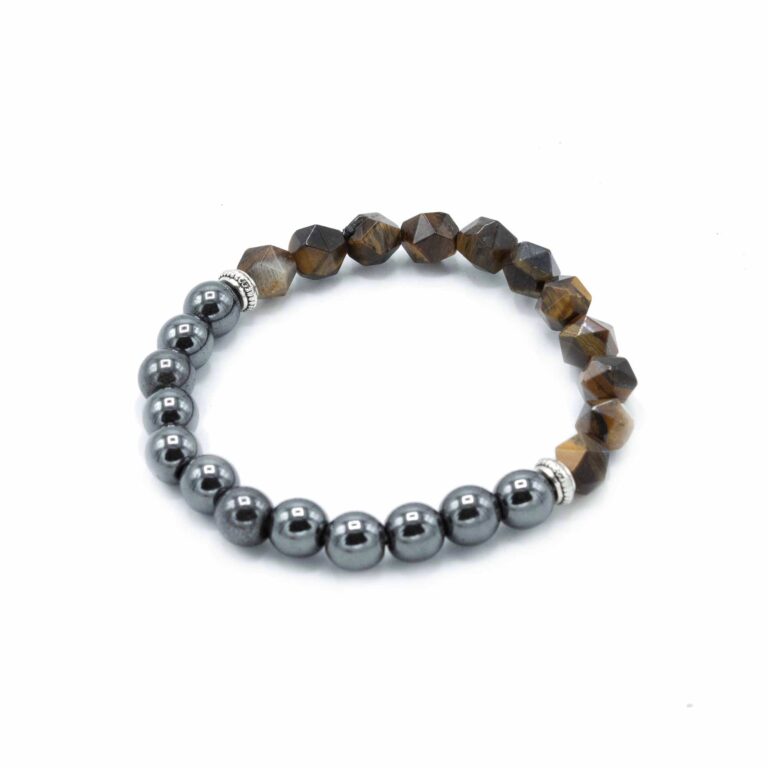 Faceted-Gemstone-Bracelet-Magnetic-Tiger-Eye