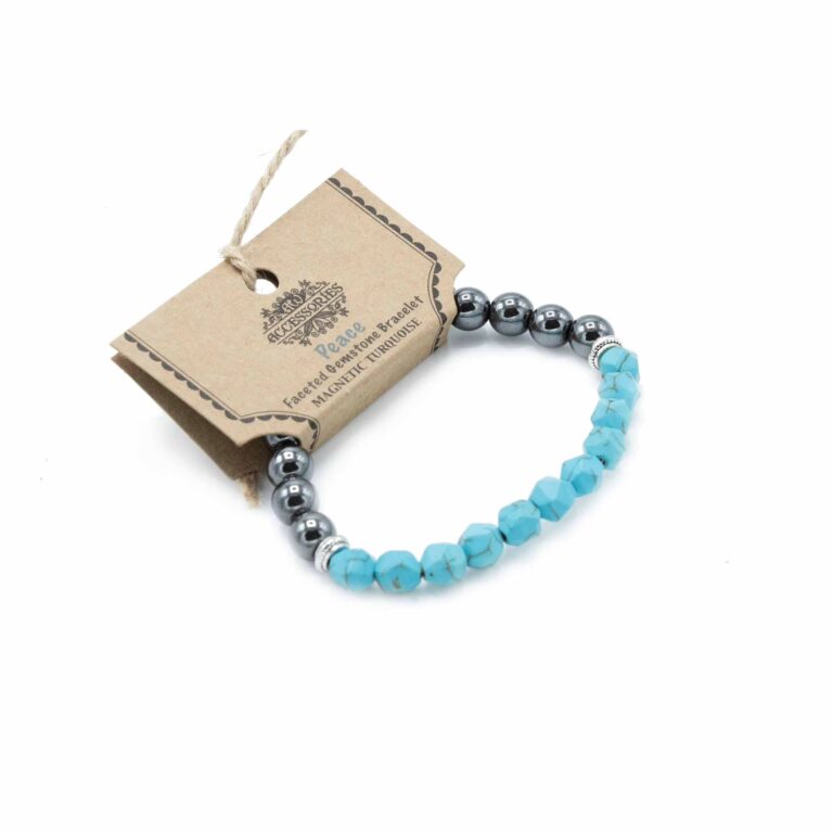 Faceted-Gemstone-Bracelet-Magnetic-Turquoise
