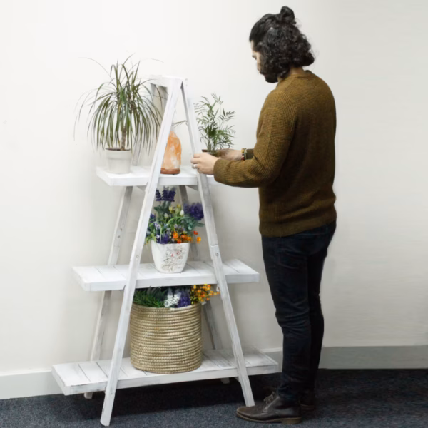 Folding "A" Frame Display - Whitewash - Image 4