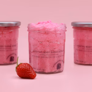 Duftende Sukkerbodyscrub - Strawberry Rum 300g