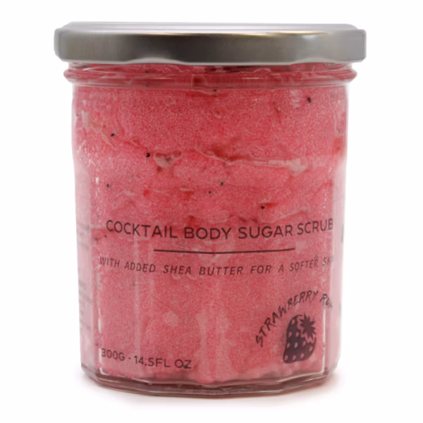 Duftende Sukkerbodyscrub - Strawberry Rum 300g