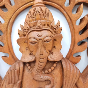 Ganesh Träpanel - 40cm