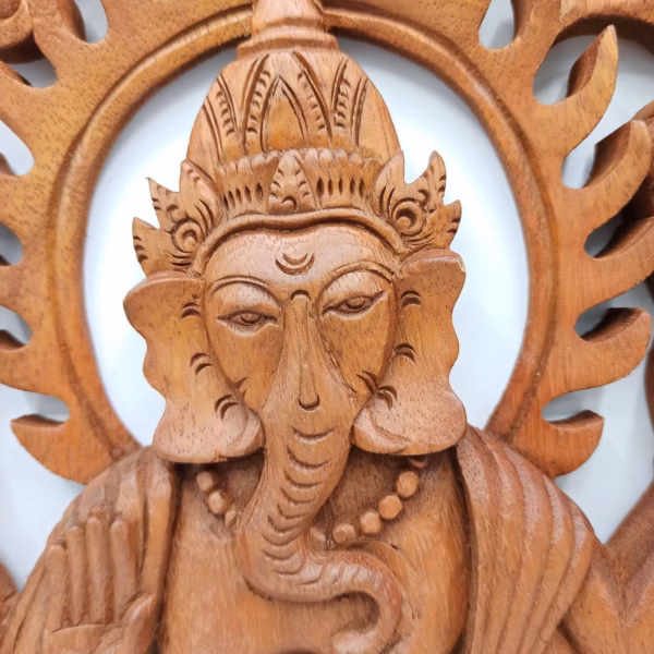 Ganesh Träpanel - 40Cm - Bild 3