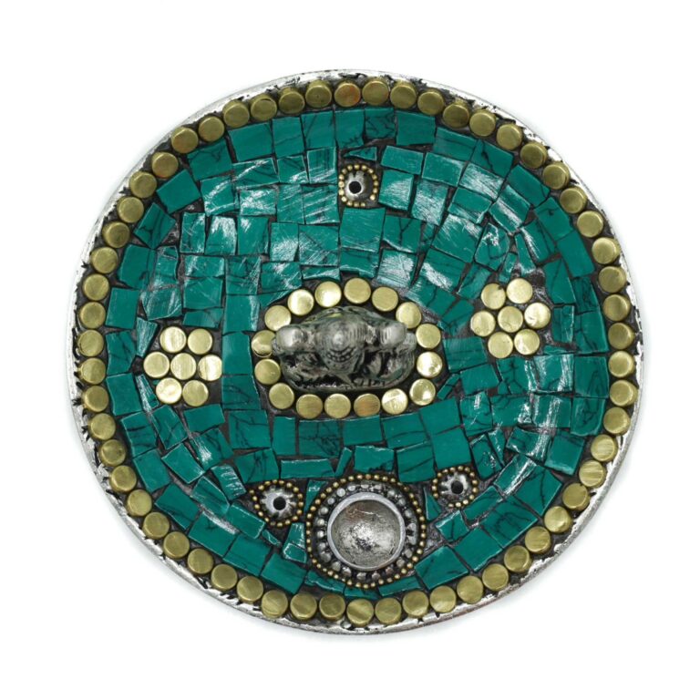 Ganesh-Plate-Tibetan-Decor-Cone-Stick-Holder