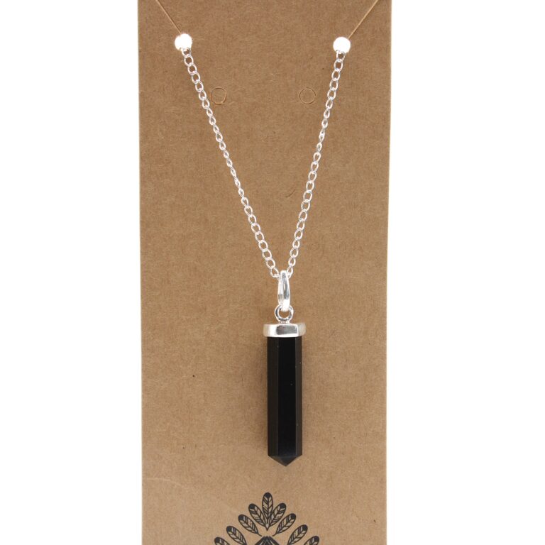 Gemstone-Classic-Point-Pendant-Black-Agate