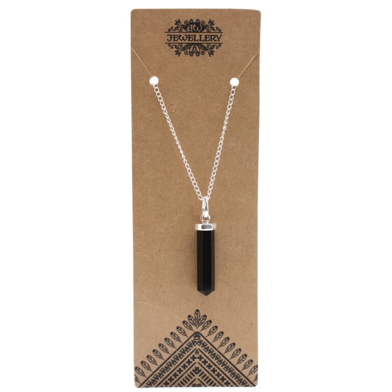 Gemstone-Classic-Point-Pendant-Black-Agate