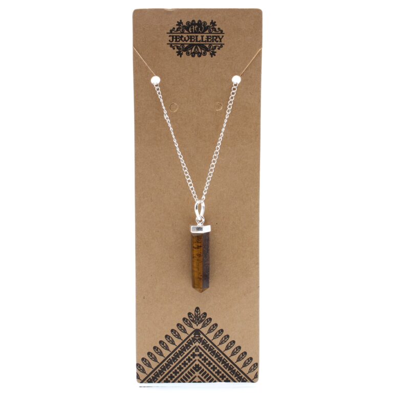 Gemstone-Classic-Point-Pendant-Tiger-Eye