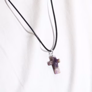 Edelstein - Kreuz - Anhänger - 12 Sortiert 25x18mm