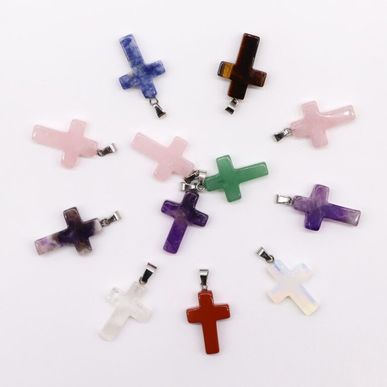 Gemstone-Crosses-Pendants-12-assorted-25x18mm