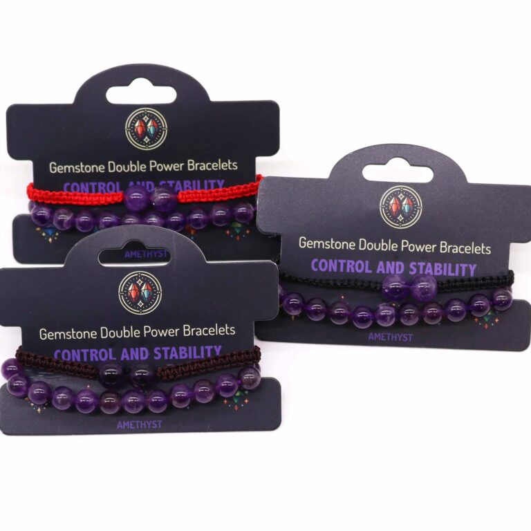 Gemstone-Double-Power-Bracelets-Amythist