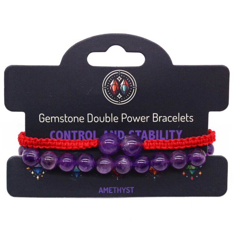 Gemstone-Double-Power-Bracelets-Amythist