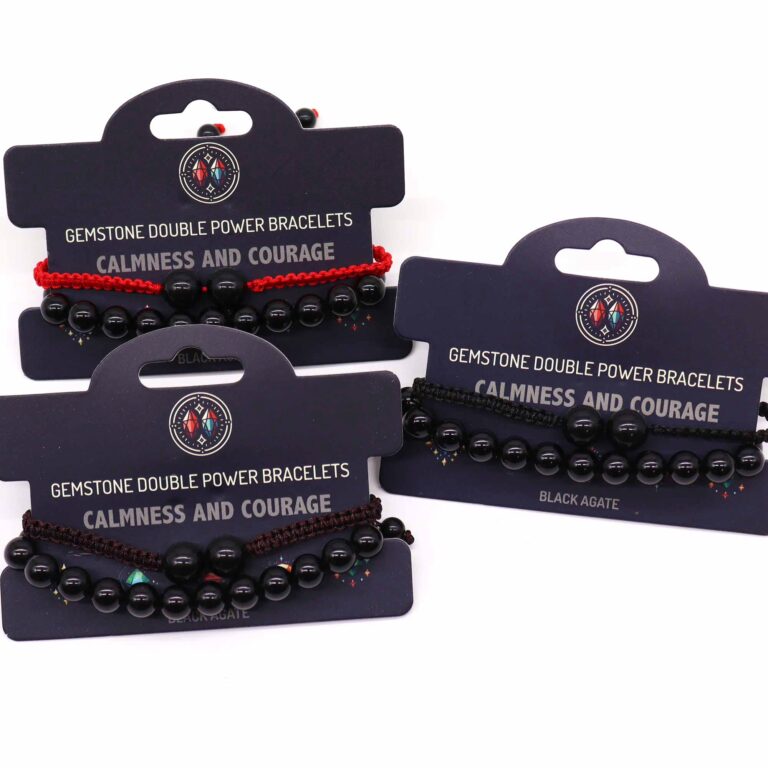 Gemstone-Double-Power-Bracelets-Black-Agate