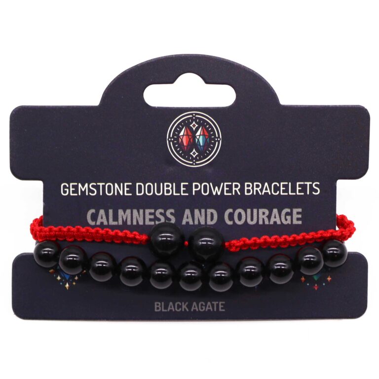 Gemstone-Double-Power-Bracelets-Black-Agate