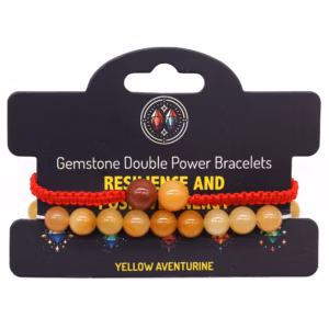 Armbånd Double Power - Gul Aventurin