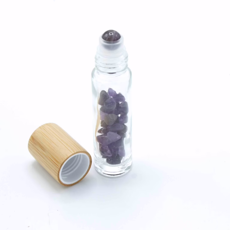Gemstone-Essential-Oil-Roller-Bottle-Amethyst-Wooden-Cap-Gemstone-Roller-Tip-for-5ml-Bottle-Amethyst