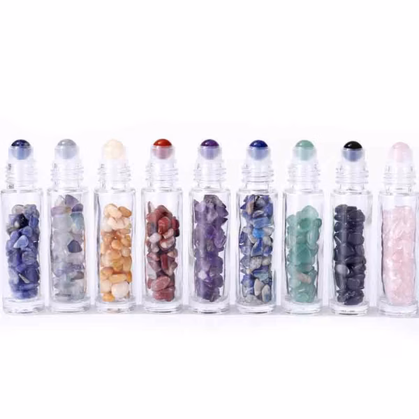 Eterisk Olje Roll-on Flaske - Rød Jaspis - 5ml - Bilde 2