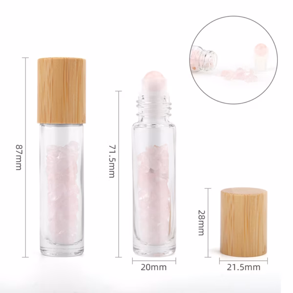Eterisk Olje Roll-on Flaske - Rosenkvarts - 5ml - Bilde 2