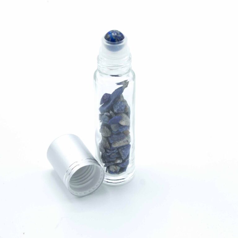Gemstone-Essential-Oil-Roller-Bottle-Sodalite-Silver-Cap-Gemstone-Roller-Tip-for-5ml-Bottle-Sodalite